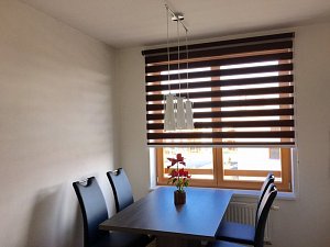 Day-and-night fabric roller shade