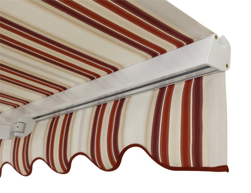 Stela awning with a load-bearing profile