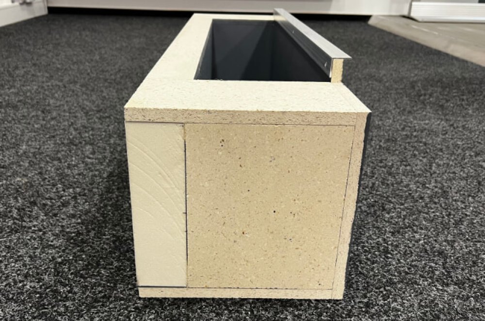 PurBox to lintel - shutter box